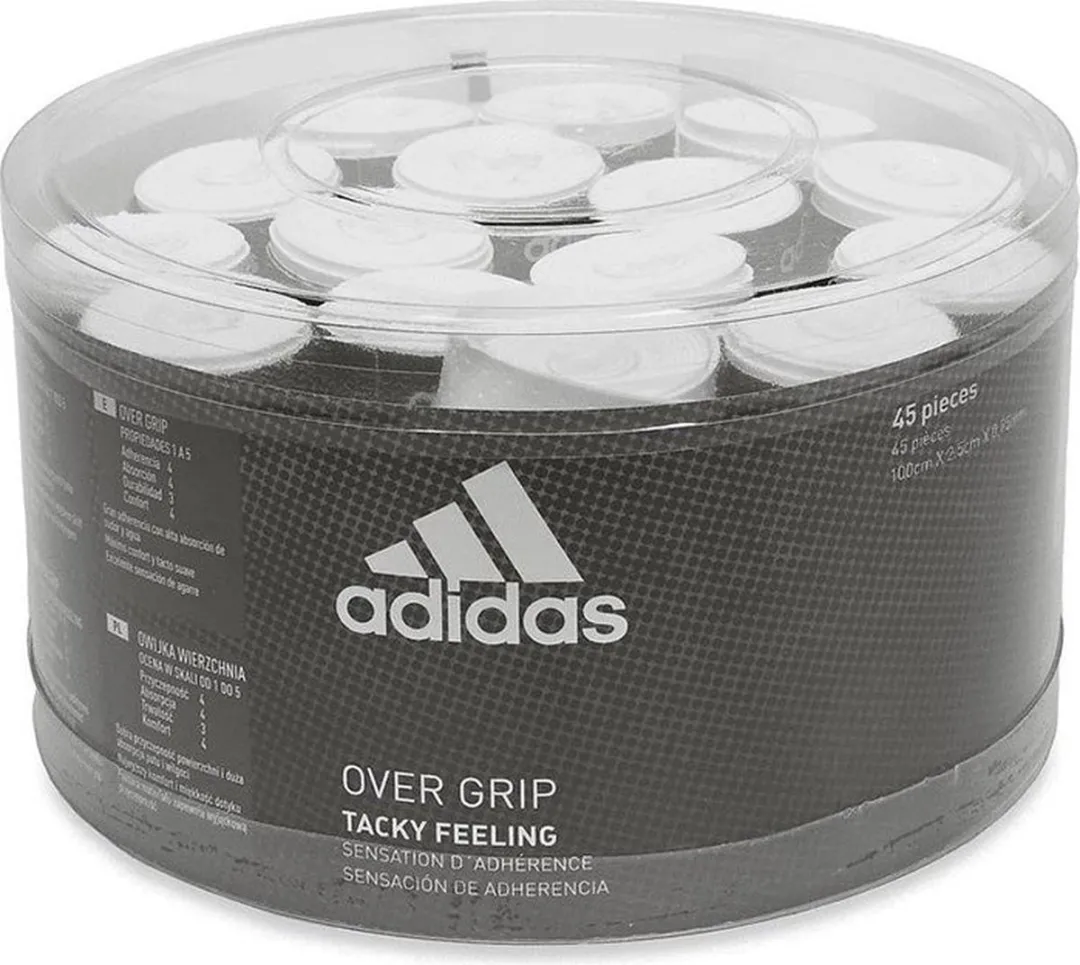 adidas Padel Overgrip - 45 Stuks Wit