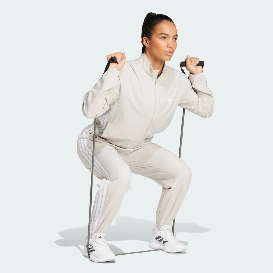 Adidas Performance Train Essentials 3-Stripes Woven Broek L - Beige