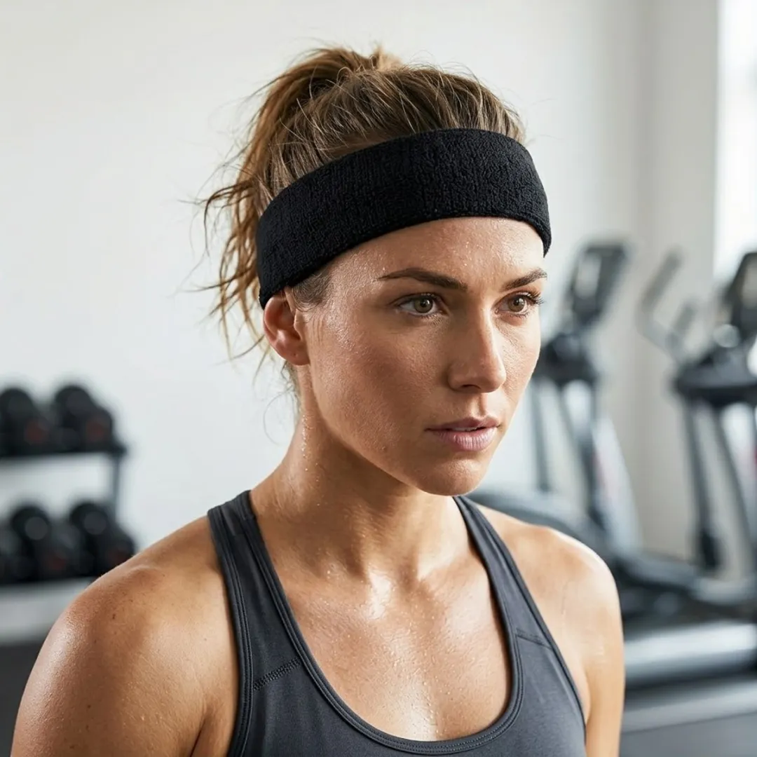 NUVEX Sport Hoofdband Set 3-delig - Zwart/Wit/Grijs