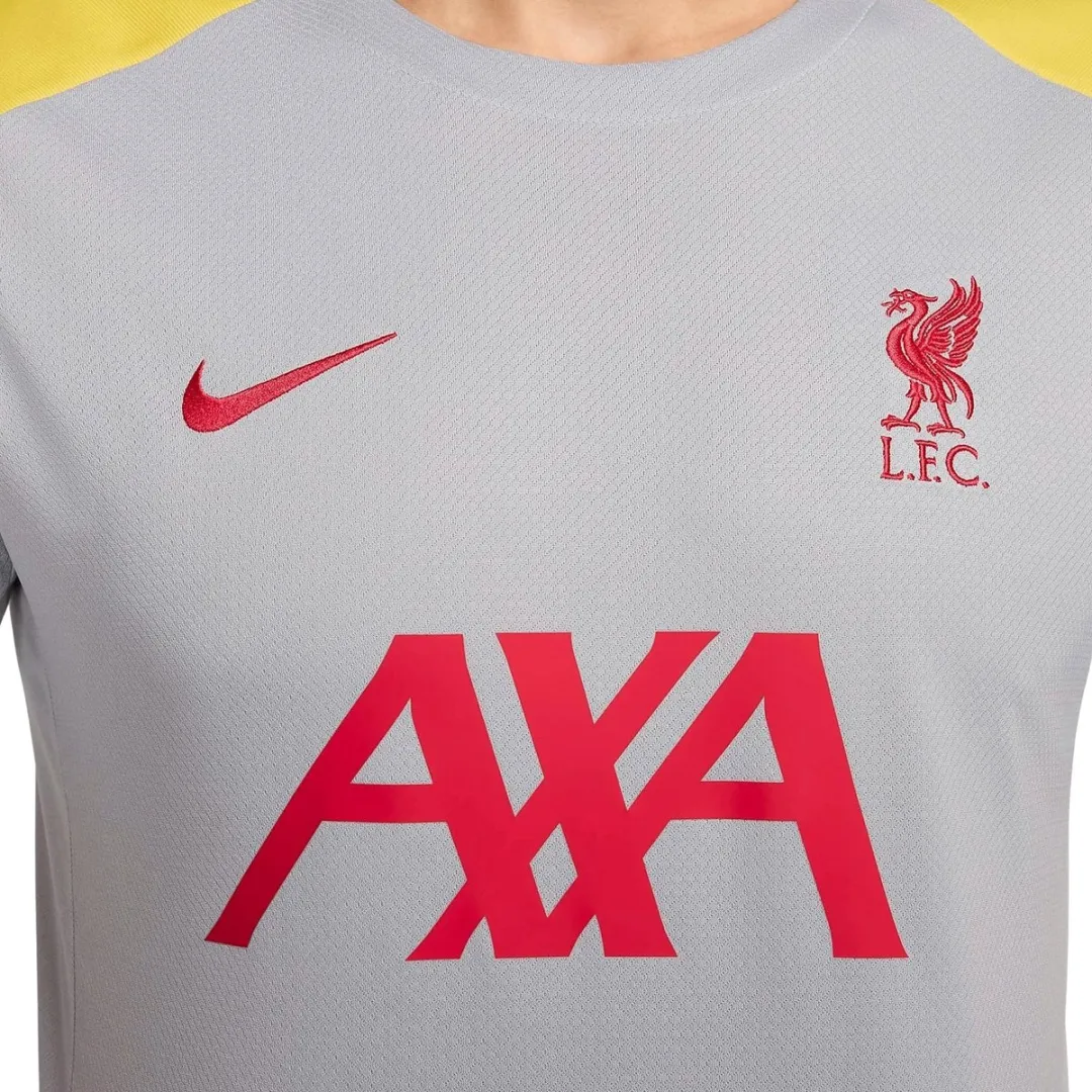 Nike Liverpool FC Strike 3e Shirt Heren - Maat M - Grijs/Rood/Geel