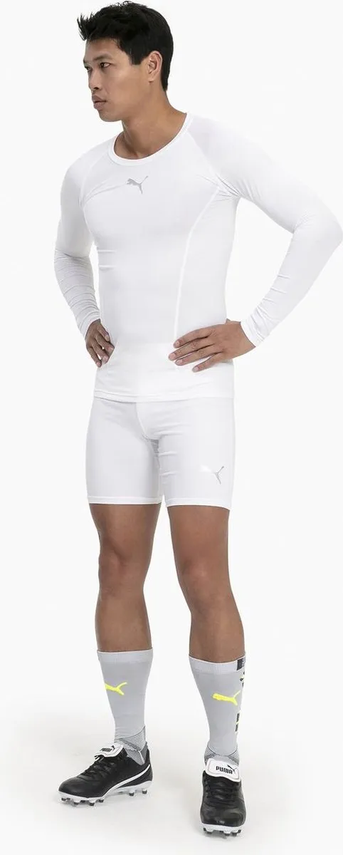 PUMA Liga Baselayer Longsleeve Heren M - Wit