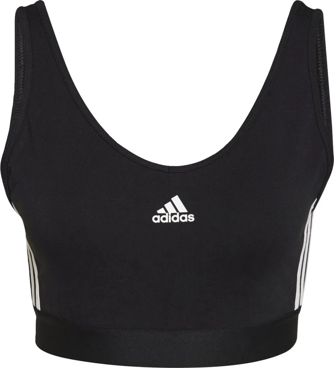 adidas Sportswear Essentials 3-Stripes Croptop - Zwart - M