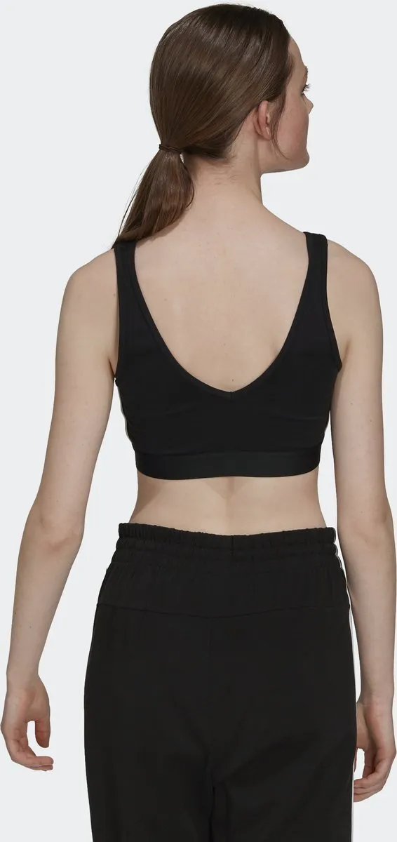 adidas Sportswear Essentials 3-Stripes Croptop - Zwart - M