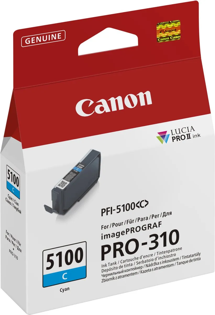 Canon PFI-5100 Cyaan Inktcartridge - Origineel