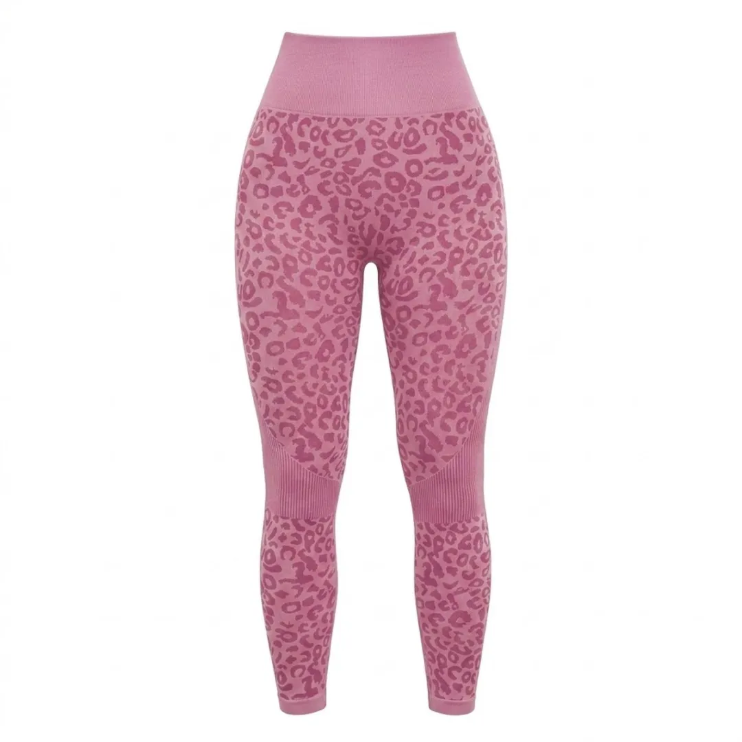 NuveX Roze Luipaardprint Sportlegging L