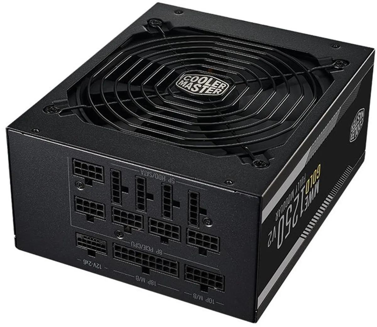 Cooler Master MWE Gold 1250 V2 1250W ATX 3.1 Voeding - Zwart - afbeelding 6 van 6