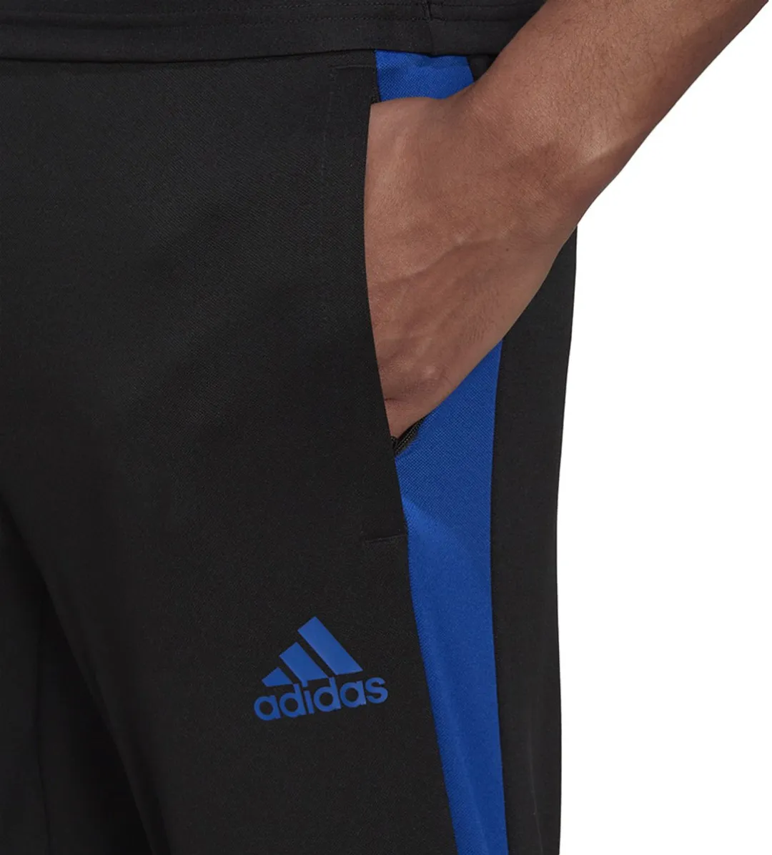 adidas Tiro Essential Trainingsbroek S - Zwart-Blauw