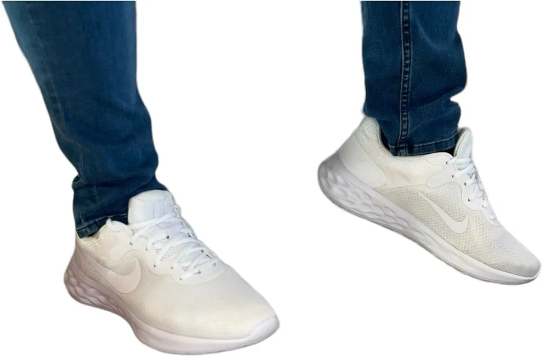 Nike Revolution 6 Next Nature Hardloopschoenen 44 - Wit