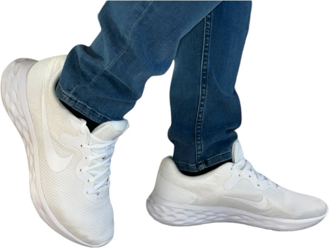 Nike Revolution 6 Next Nature Hardloopschoenen 44 - Wit