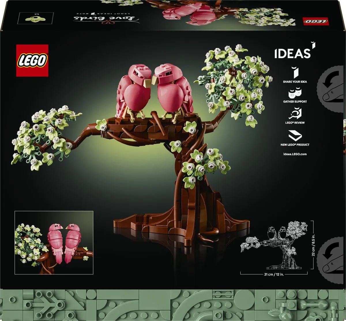 LEGO Ideas 21365 Tortelduifjes - 750 Stukken - afbeelding 6 van 6