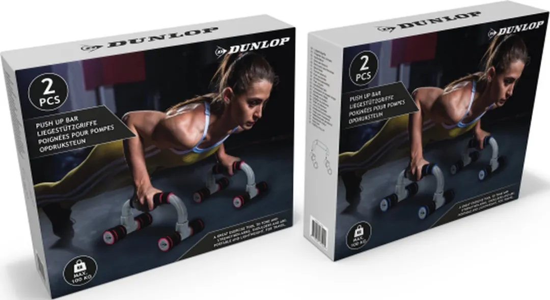 Dunlop Opdruksteun 2 Stuks - Grijs