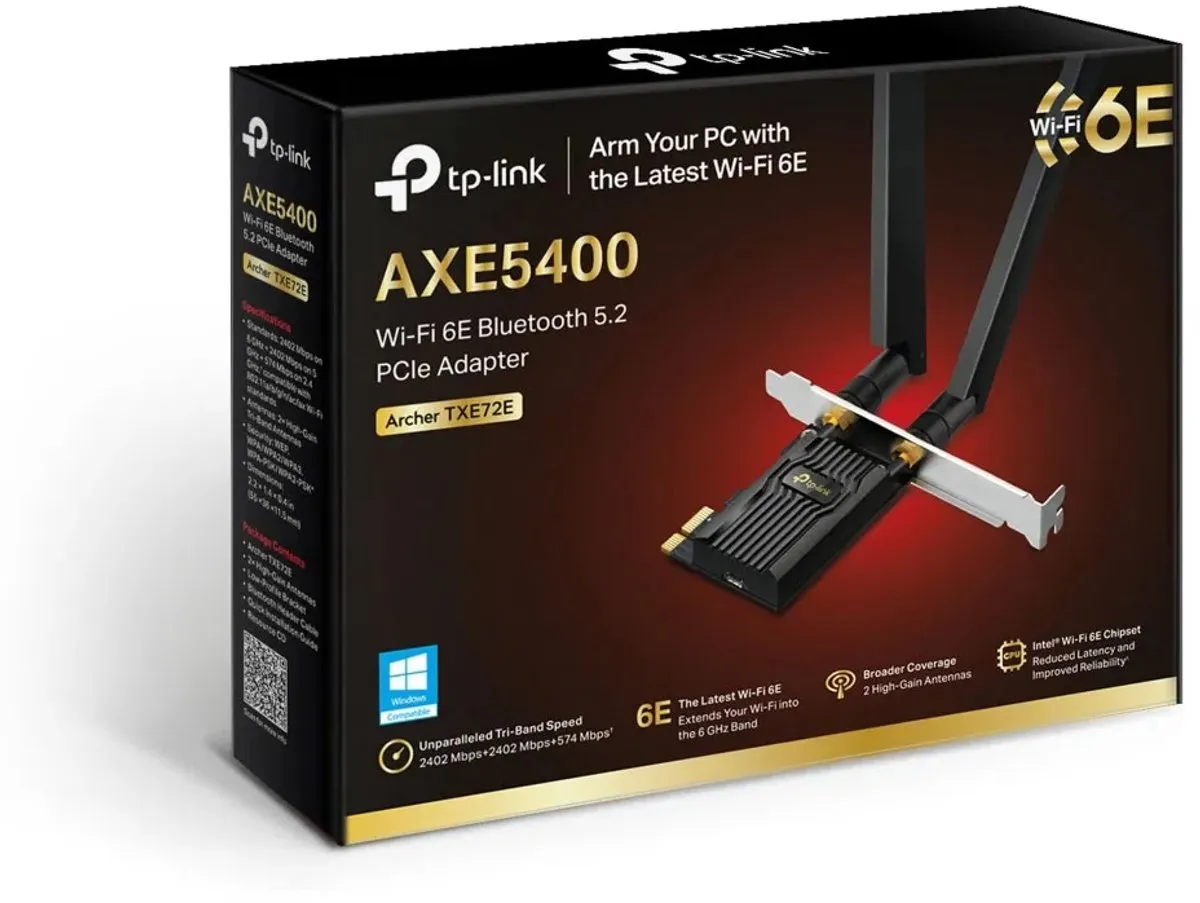TP-Link Archer TXE72E PCI Uitbreidingskaart - 2402 Mbit/s