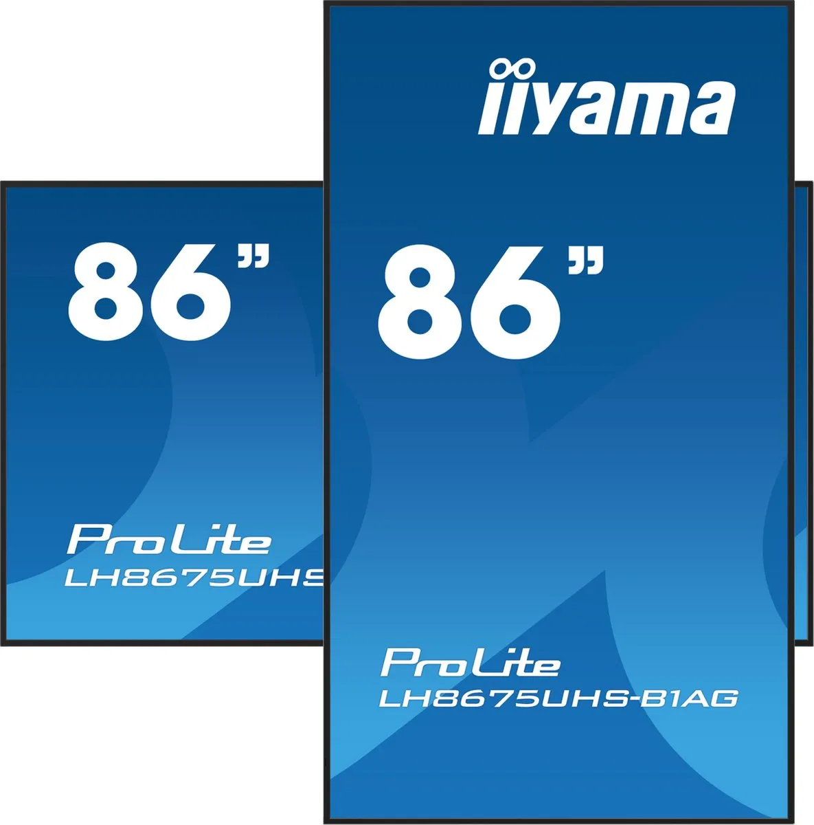 iiyama LH8675UHS-B1AG Digitale Signage 85.6" LCD - 4K Android 11 - Zwart