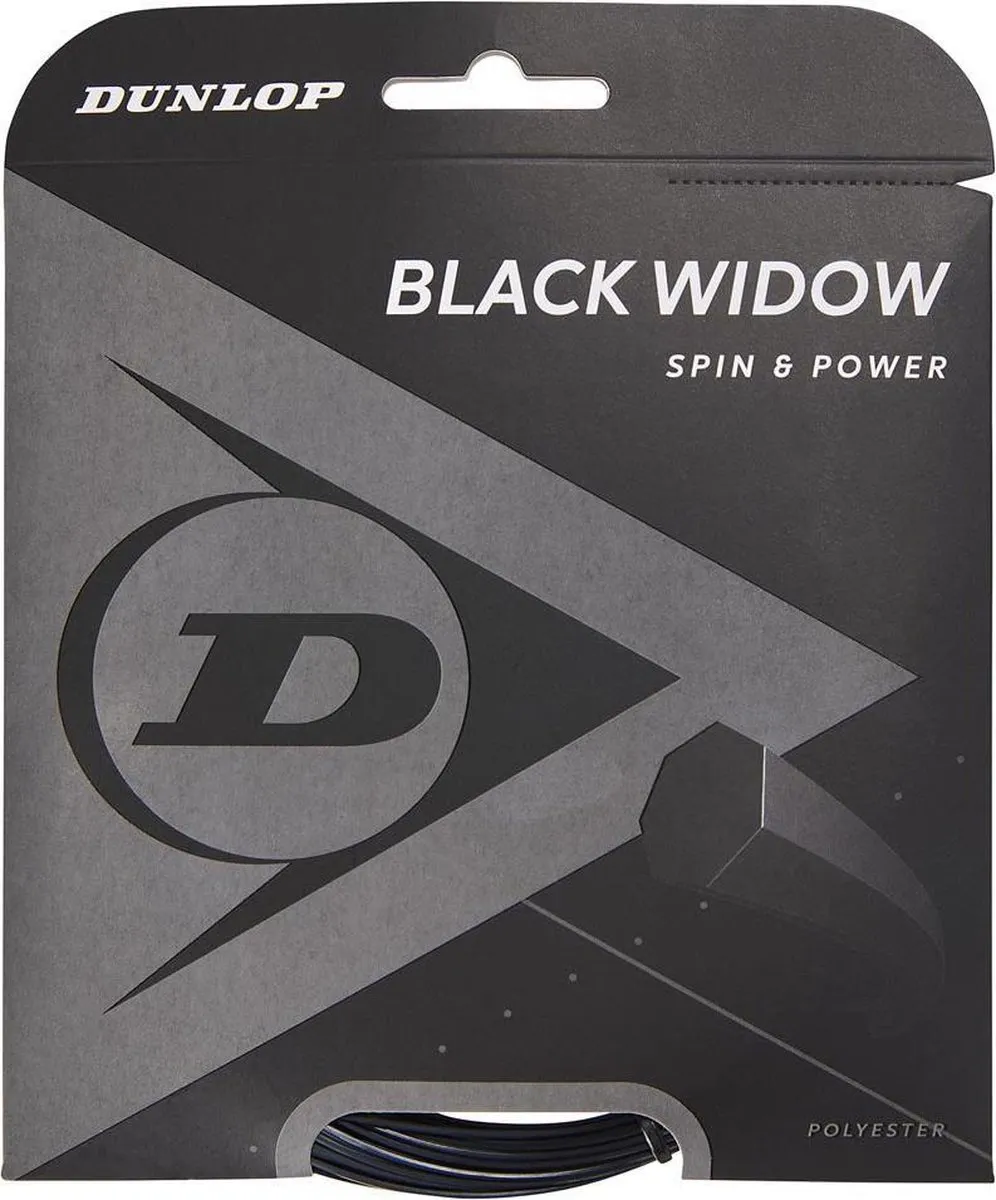 Dunlop Black Widow Tennis Snaar 12m 1.26mm