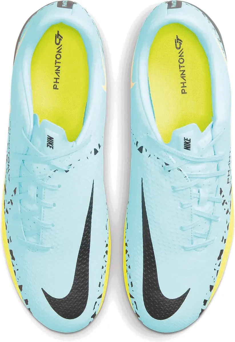 Nike Phantom GT2 Sportschoenen DA4433-407 - Maat 43 - Lichtblauw/Geel/Zwart