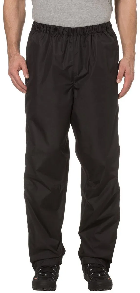 Vaude Fluid Full-zip Pants II Regenbroek Heren - XXXL - Zwart