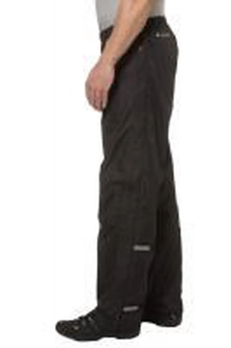 Vaude Fluid Full-zip Pants II Regenbroek Heren - XXXL - Zwart