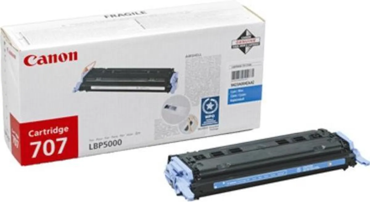 Canon 707 Cyaan Tonercartridge 2000 Stuks