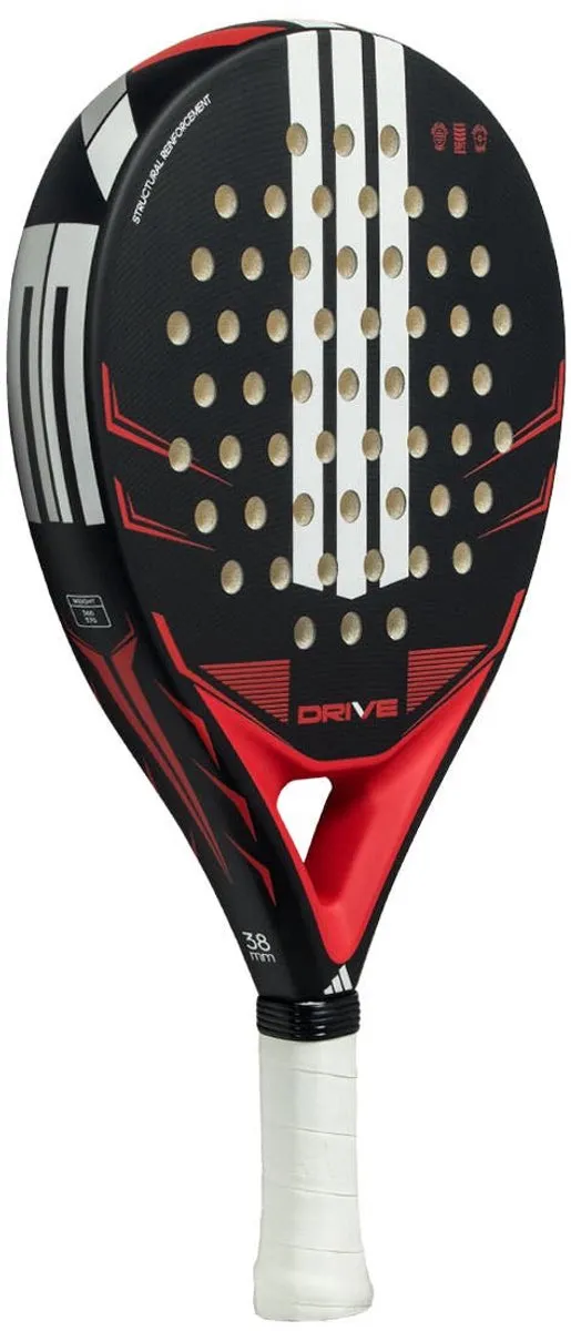 Adidas Drive Black 2026 Padelracket - Zwart/Rood - afbeelding 6 van 6