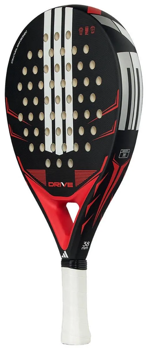 Adidas Drive Black 2026 Padelracket - Zwart/Rood
