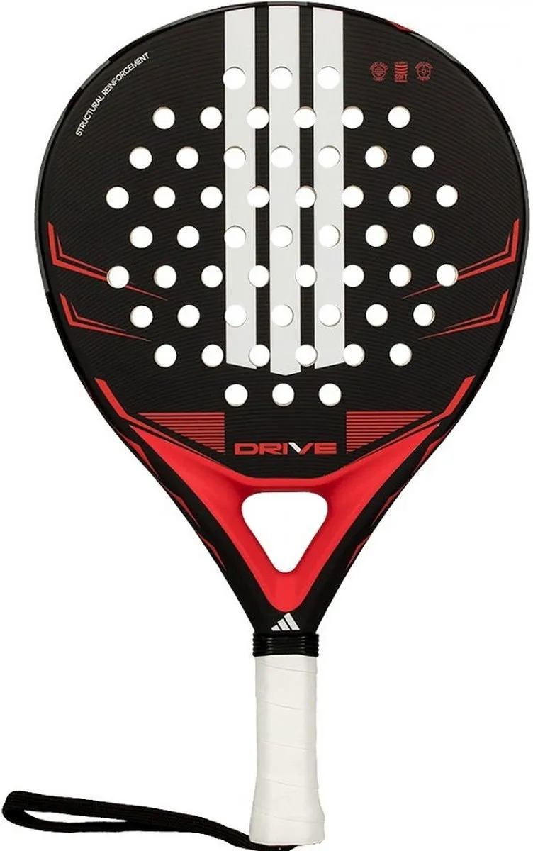 Adidas Drive Black 2026 Padelracket - Zwart/Rood