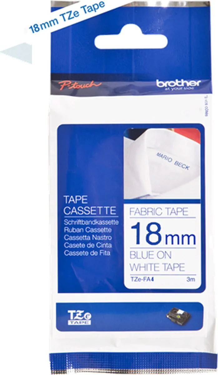 Brother TZEFA4 Labels 18mm - Kleurloos - afbeelding 6 van 6