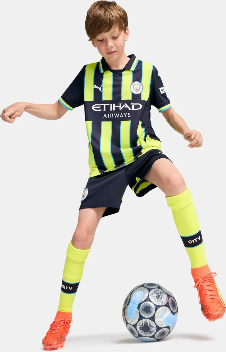 PUMA Manchester City FC 24/25 Weg T-shirt Junior - Geel - 15-16 jaar