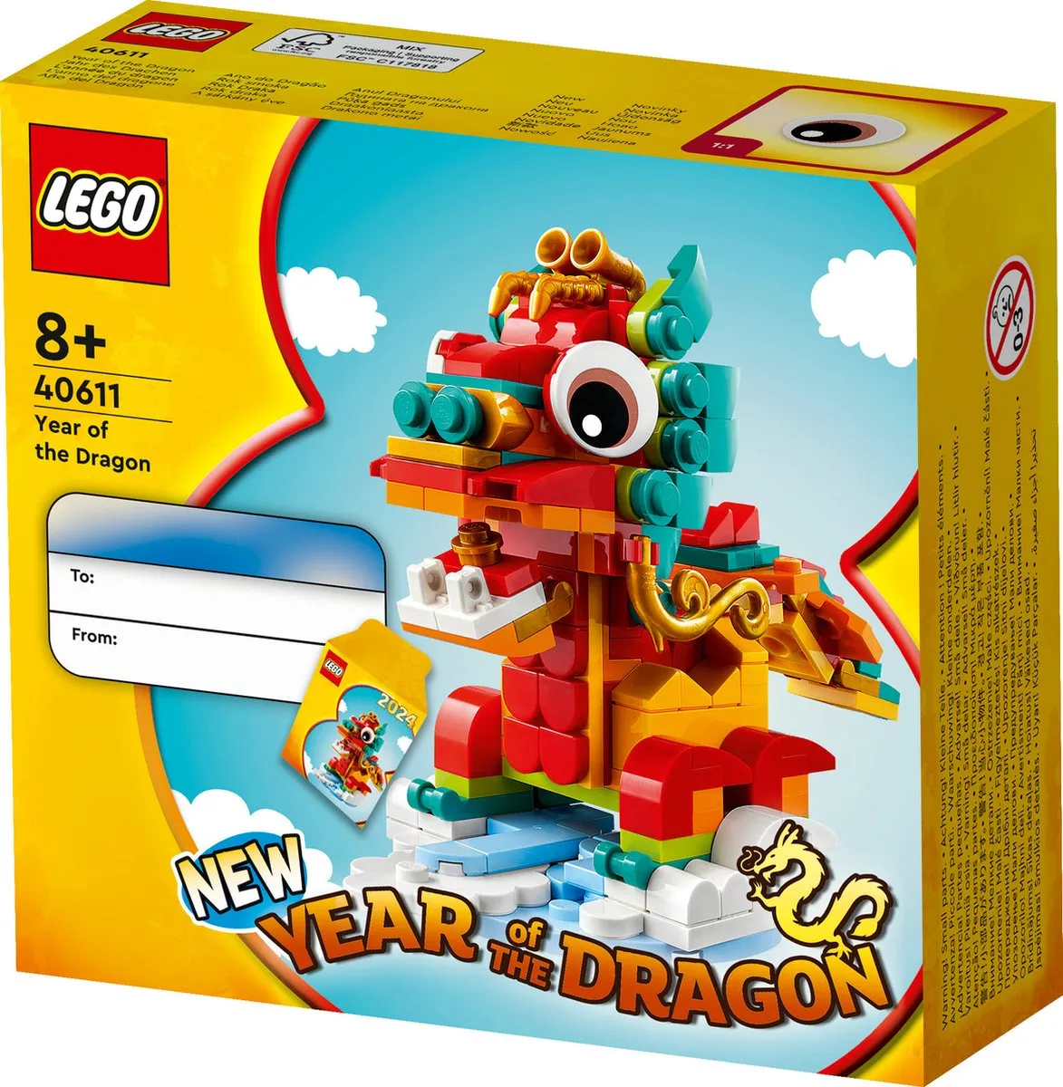 LEGO 40611 Year of the Dragon - 213 Stukken - Meerkleurig - afbeelding 6 van 6