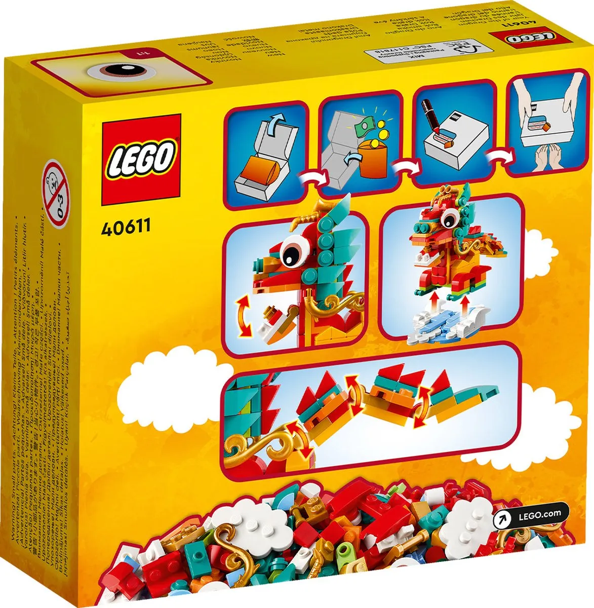 LEGO 40611 Year of the Dragon - 213 Stukken - Meerkleurig - afbeelding 2 van 6