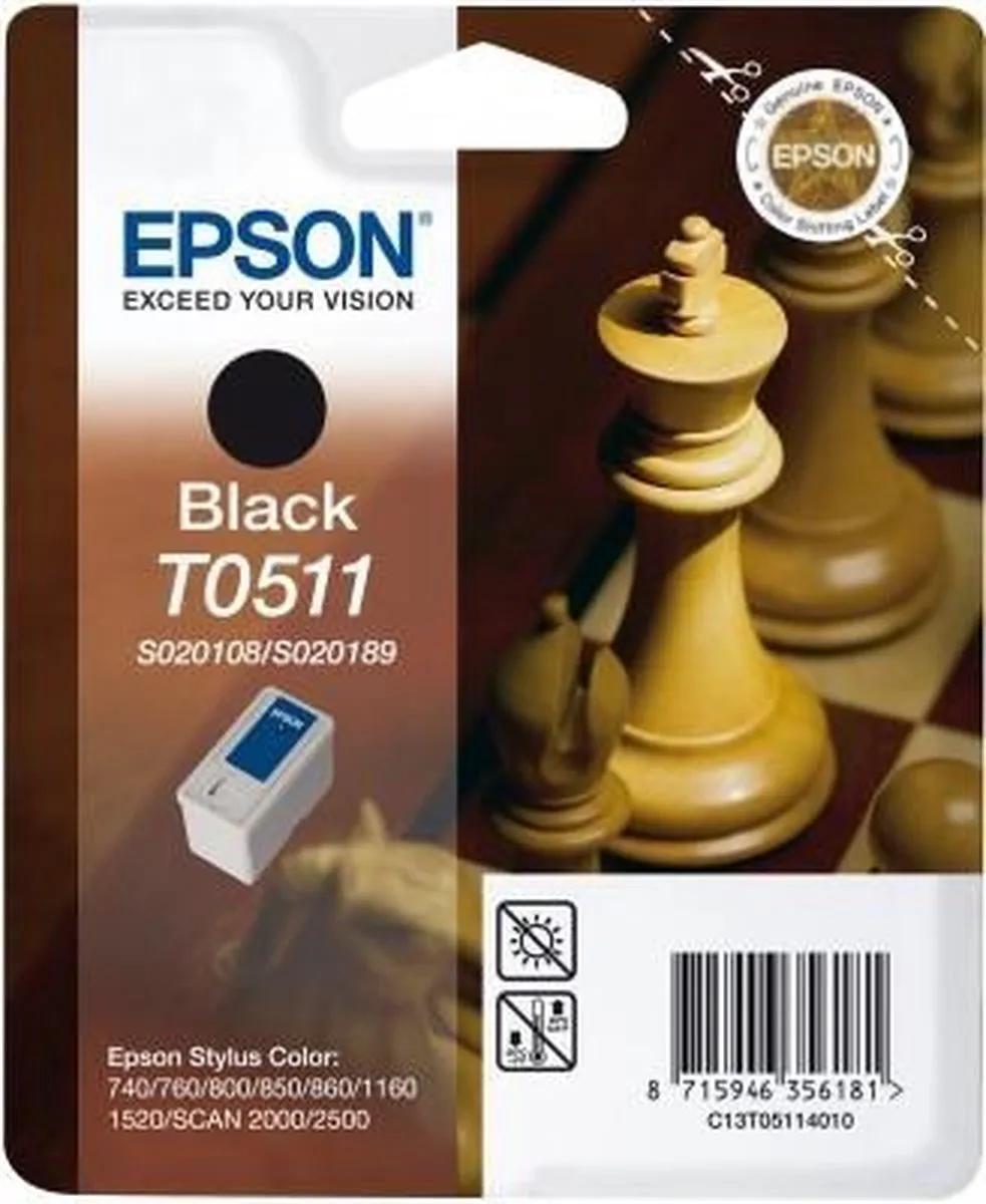 Epson T051 Inktcartridge Zwart - 24ml
