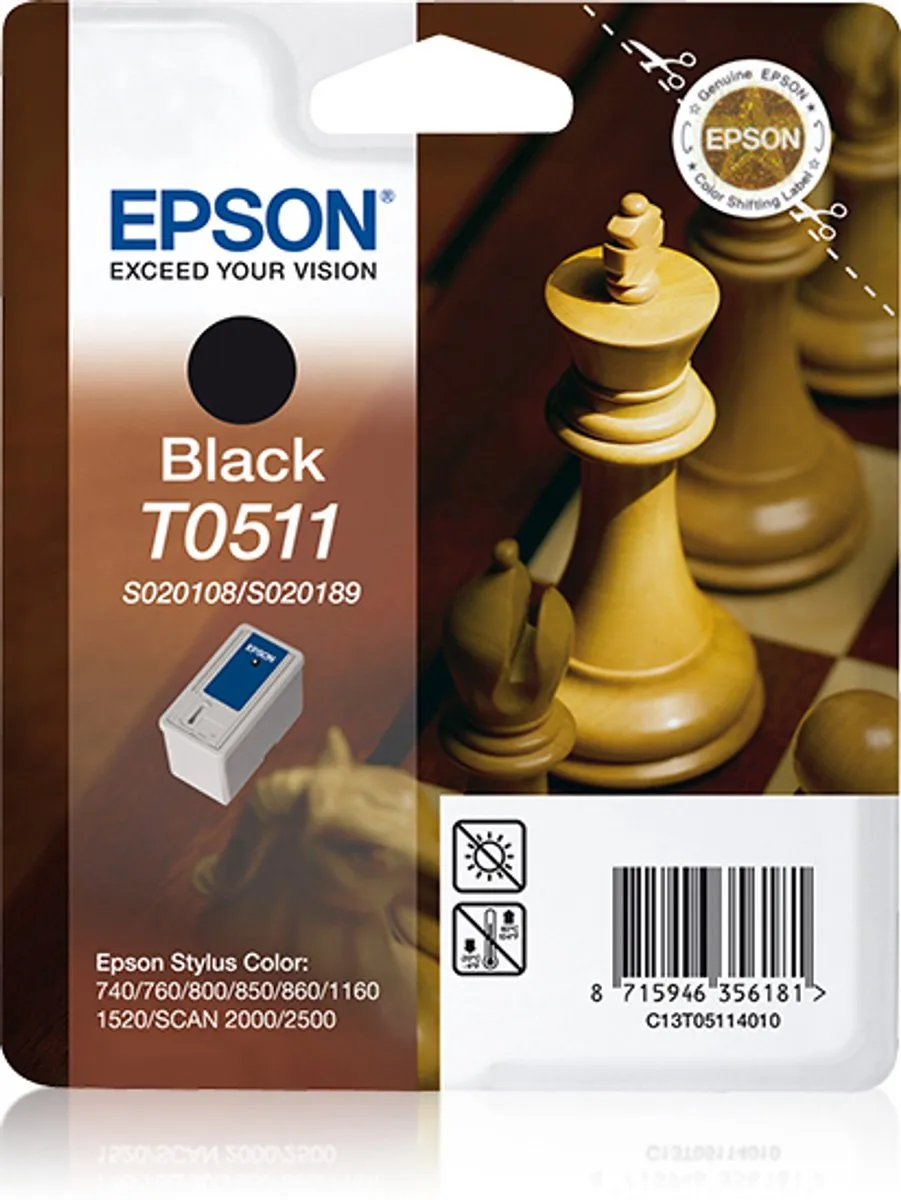Epson T051 Inktcartridge Zwart - 24ml