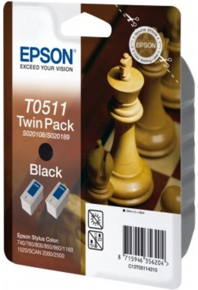 Epson T051 Inktcartridge Zwart - 24ml