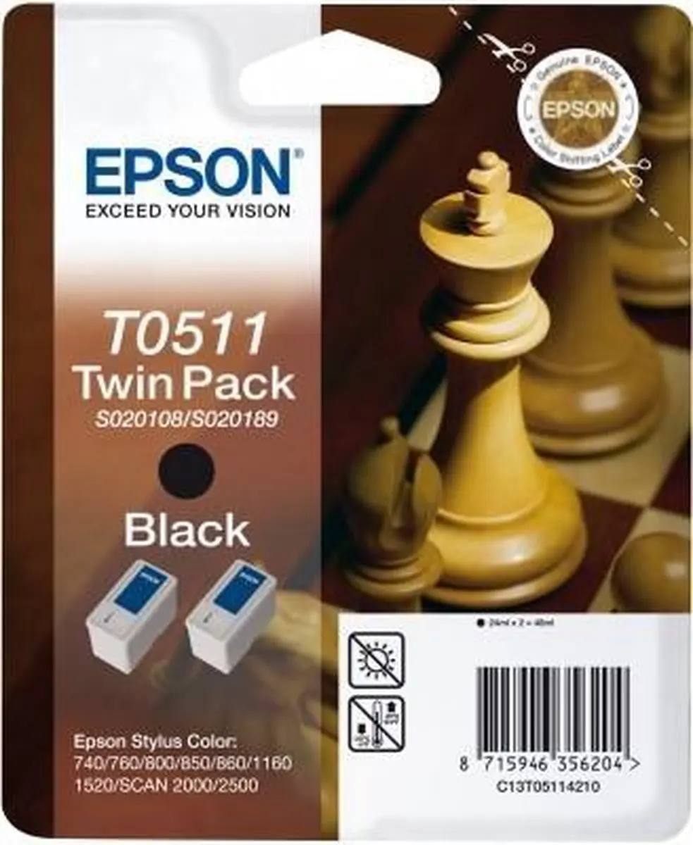 Epson T051 Inktcartridge Zwart - 24ml