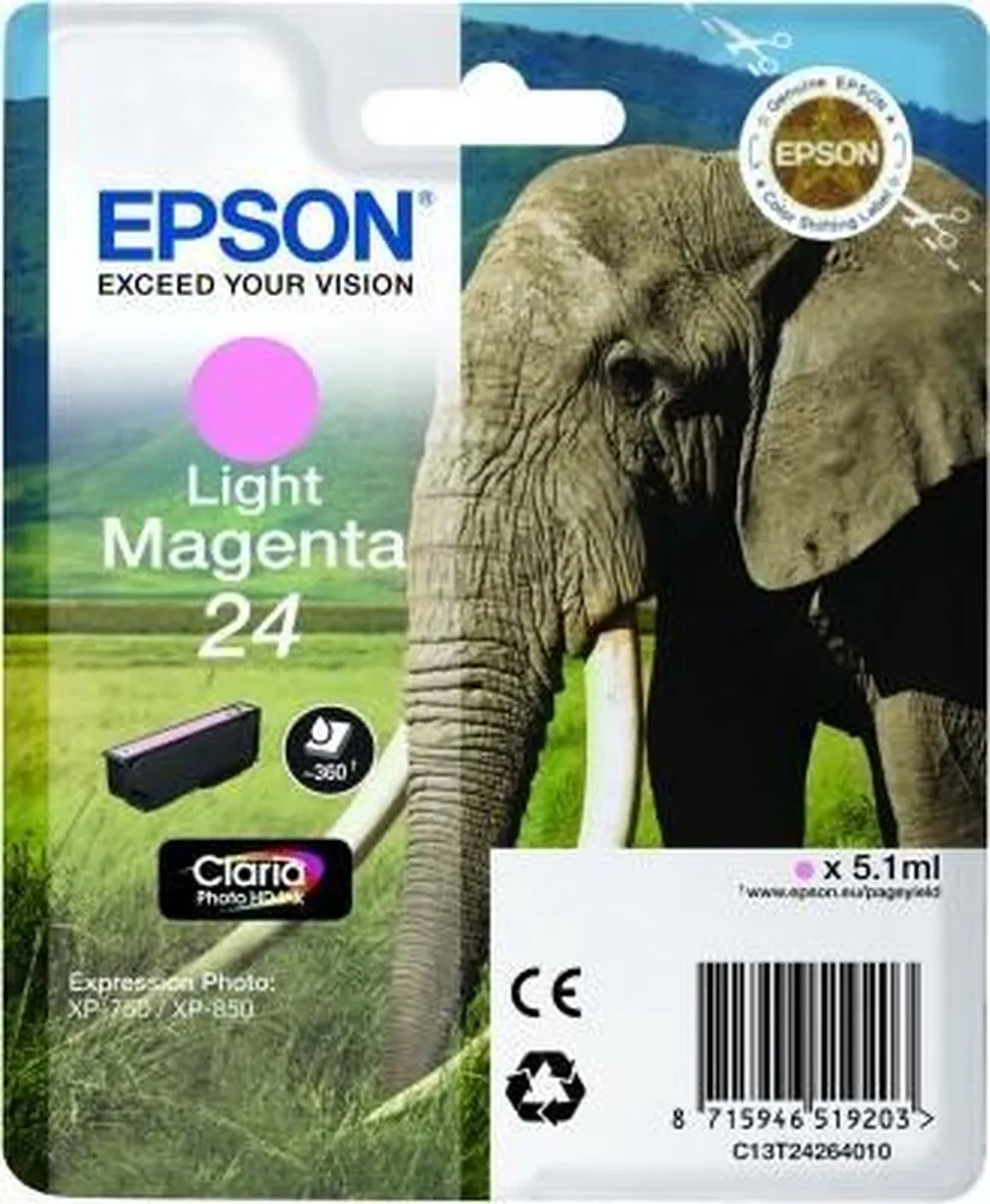 Epson T2426 Inktcartridge Licht Magenta - 5,1ml