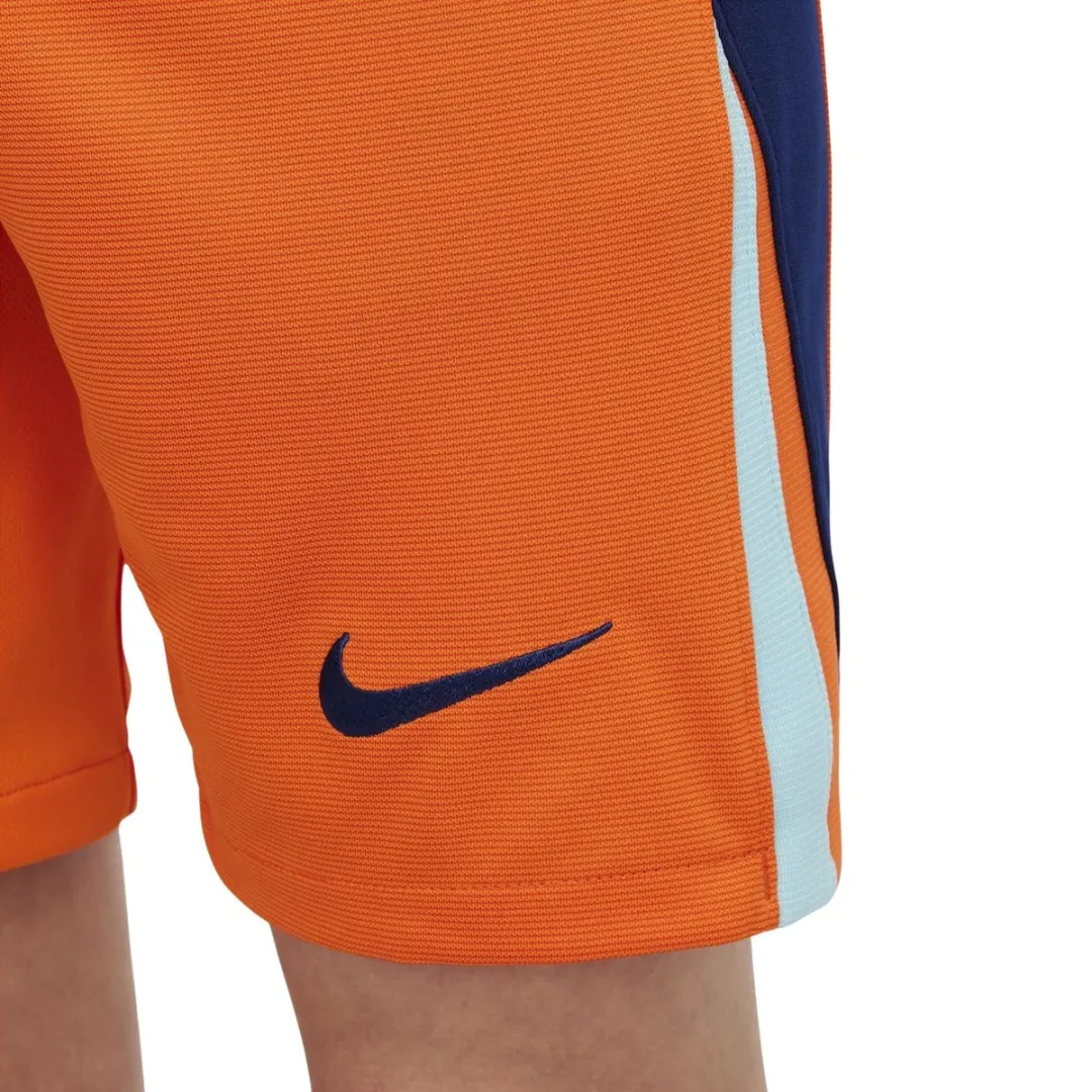 Nike Stadium Thuisshort Junior FJ4425-819 - Maat 164 - Oranje/Blauw