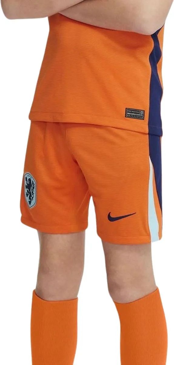Nike Stadium Thuisshort Junior FJ4425-819 - Maat 164 - Oranje/Blauw