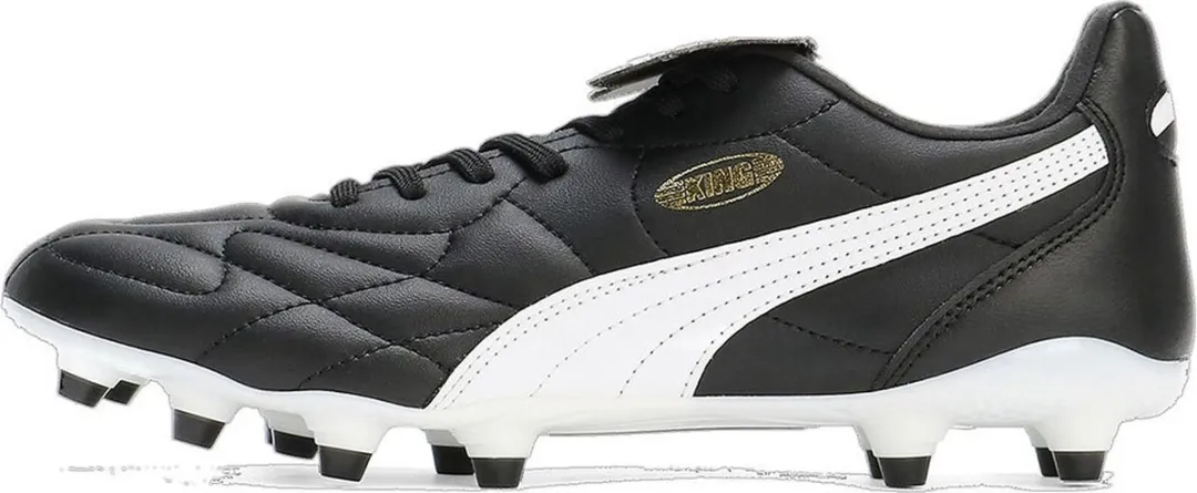 PUMA King Top FG/AG Sportschoenen 40 - Zwart/Wit/Goud