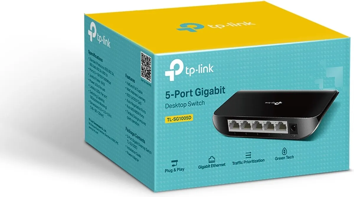 TP-Link TL-SG1005D 5-Poorts Netwerk Switch