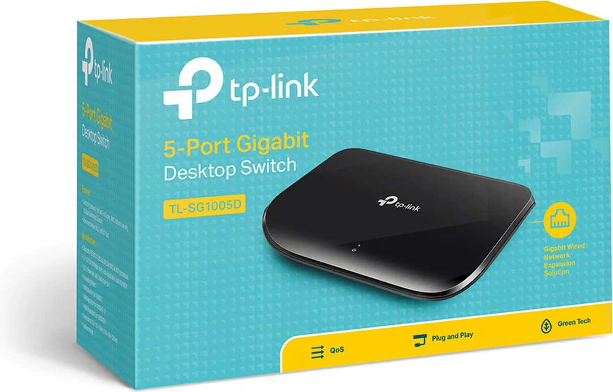 TP-Link TL-SG1005D 5-Poorts Netwerk Switch