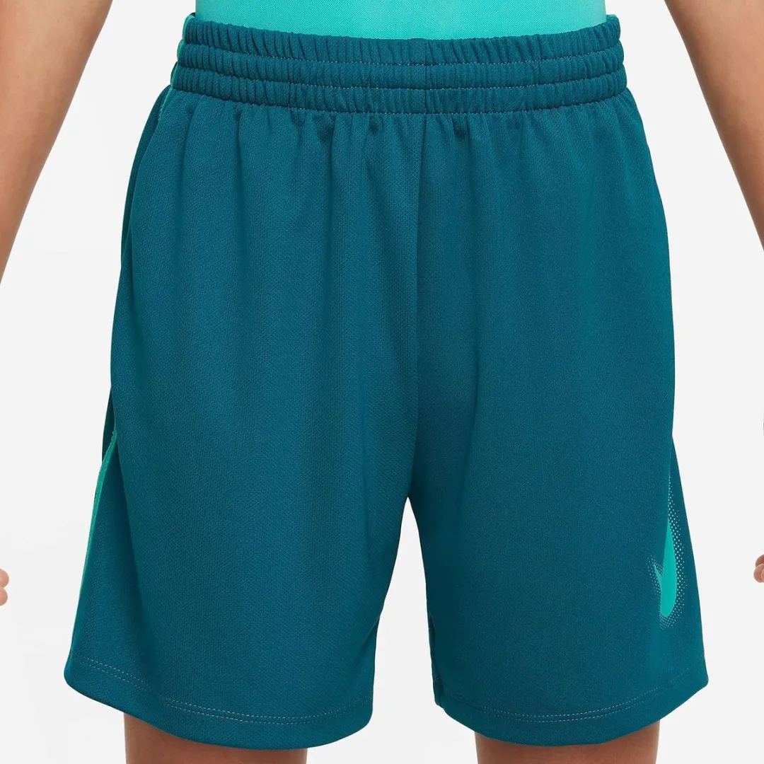 Nike Dri-FIT Multi+ Short Sportbroek Jongens M - Blauw/Groen