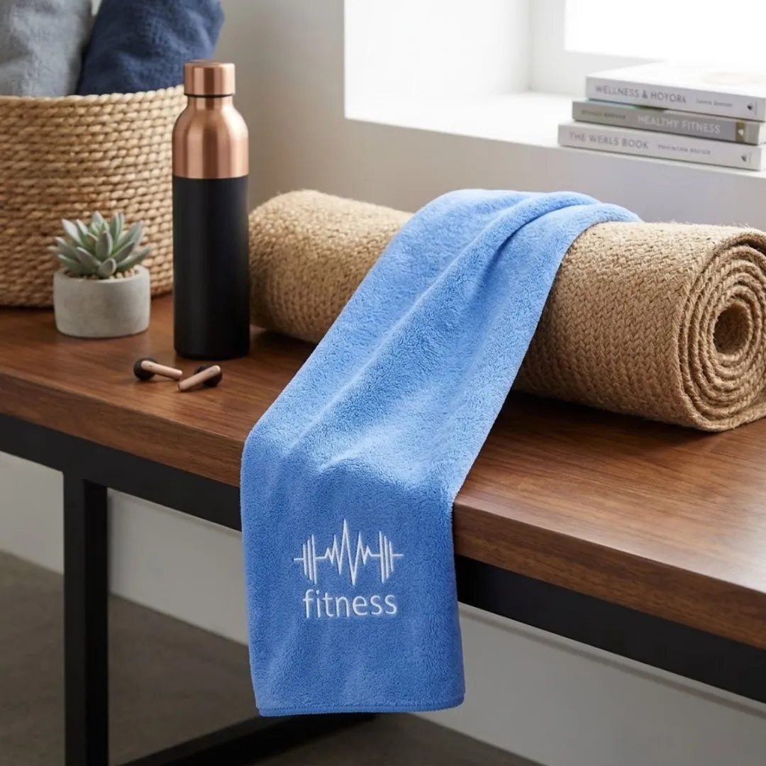 NuveX Blauwe Sport Handdoek - Microvezel - Snel Droogend