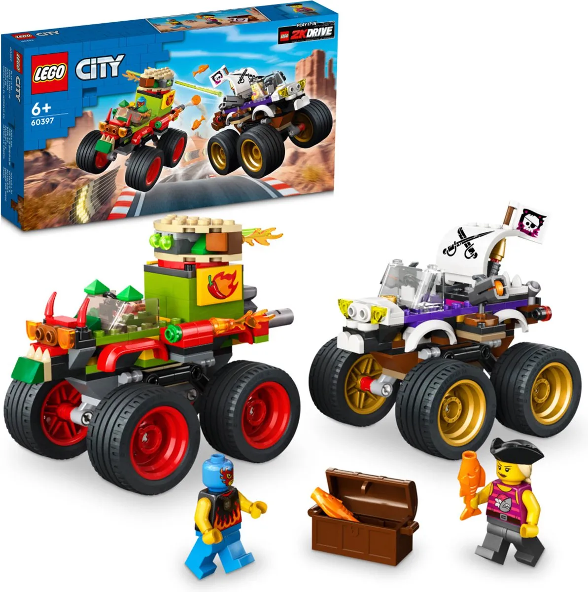 LEGO City Monstertruckrace 60397 - 301 Stukken - afbeelding 2 van 6