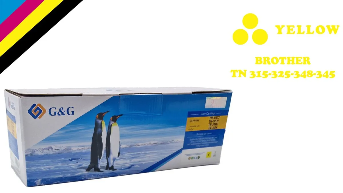 Brother TN-315-325-348-345 Tonercartridges Geel