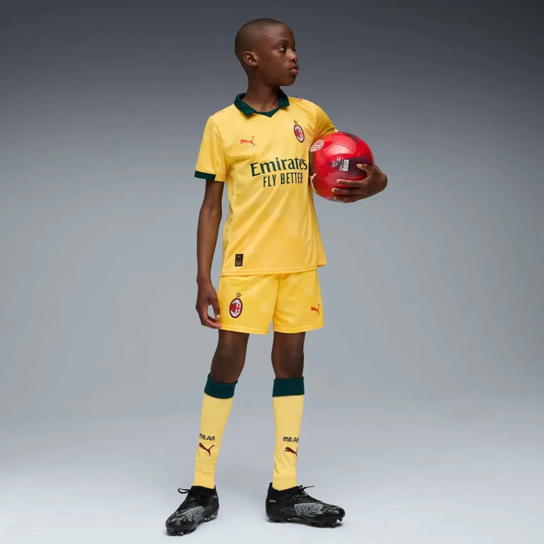 PUMA ACM Shorts Replica Jr Trainingsbroek 140 - Geel