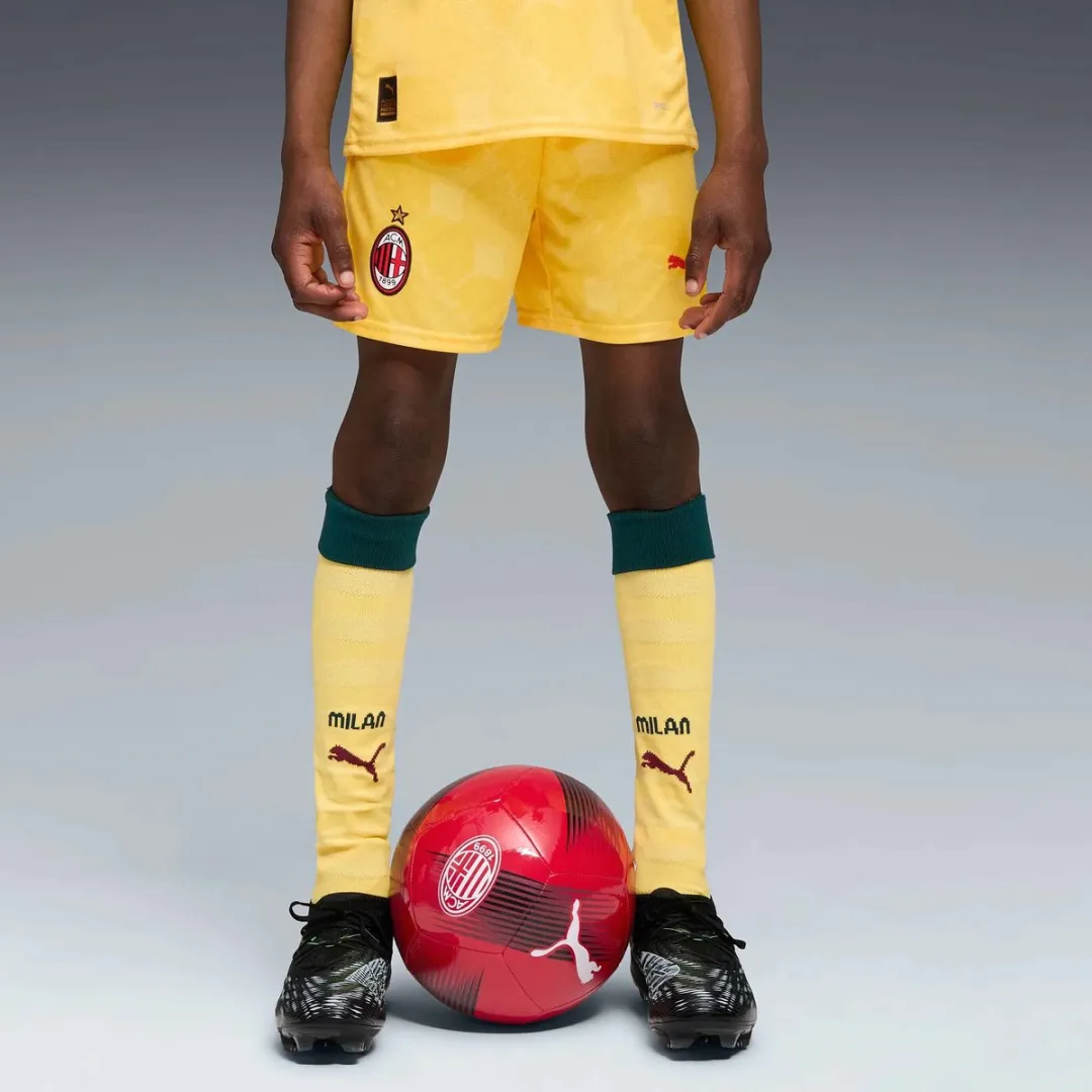 PUMA ACM Shorts Replica Jr Trainingsbroek 140 - Geel