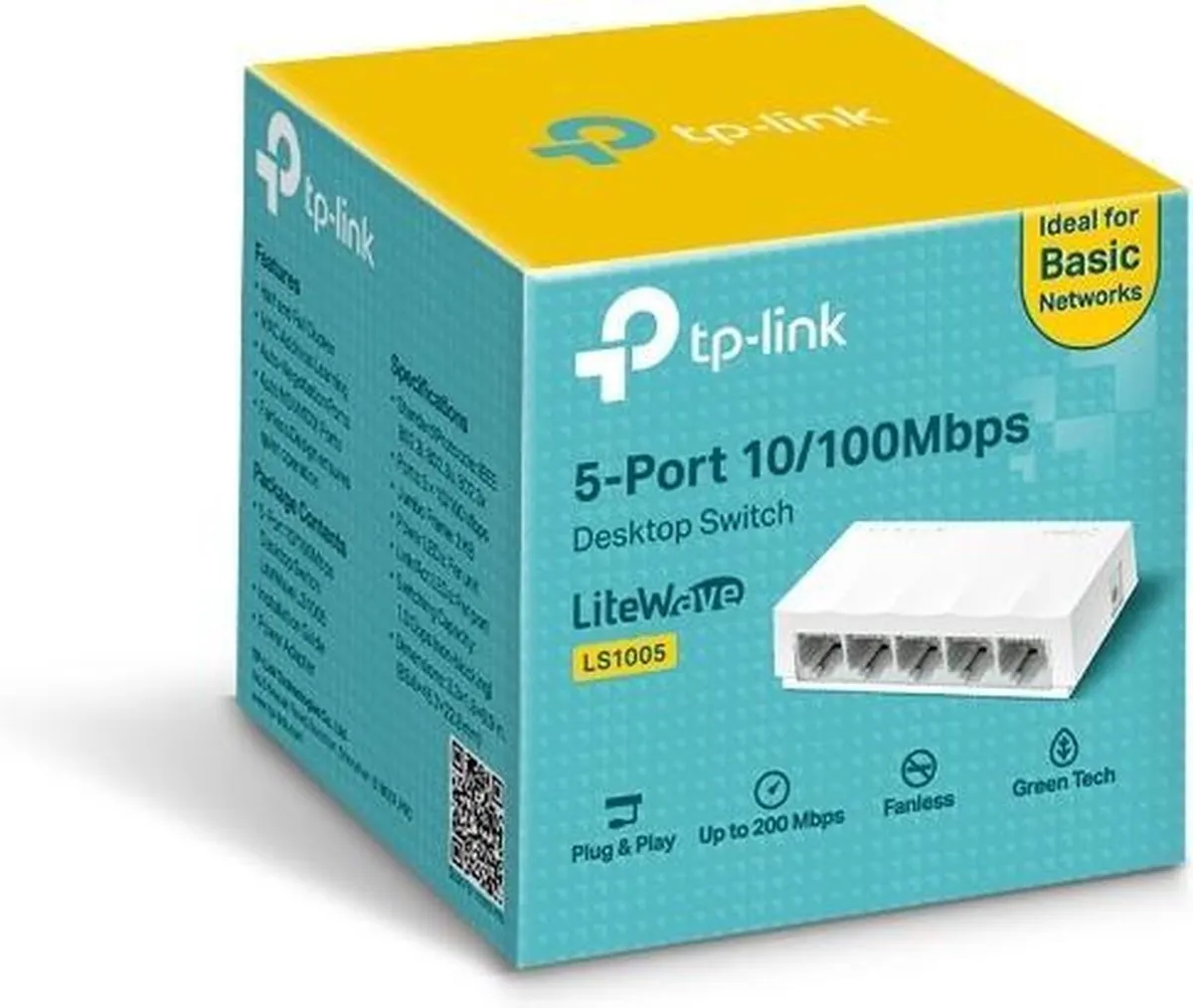 TP-Link LS1005 5-Poorts Netwerk Switch - Wit