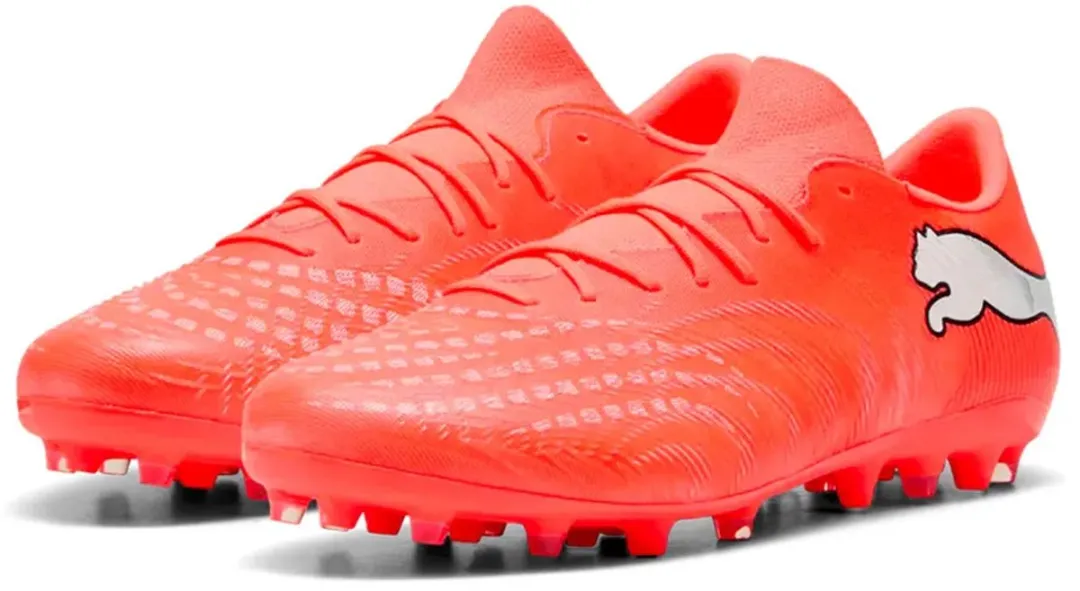 PUMA Future 9 Match Fusion Mg Voetbalschoenen - EU 40.5 - Rood/Oranje