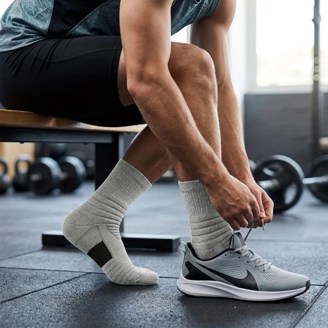 NuveX Sport Sokken Grijs - 5 Paar