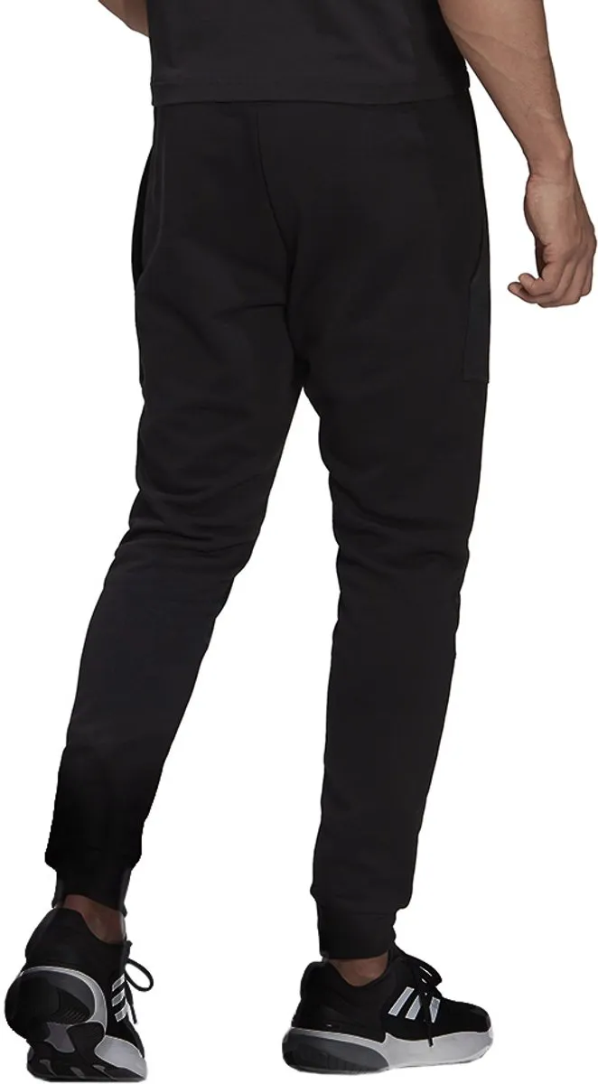adidas Essentials BrandLove French Terry Broek Heren - S - Zwart/Wit