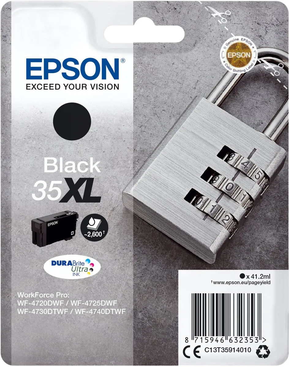Epson 35XL Inktcartridge - Zwart - 2600 pagina's